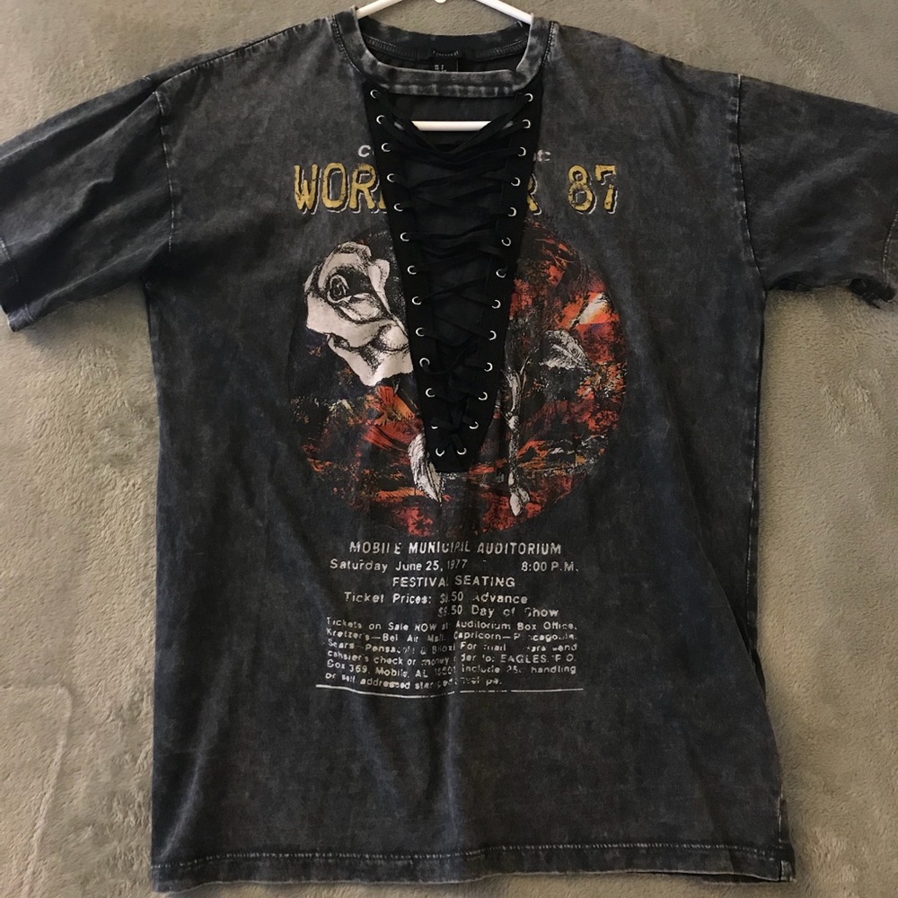 Lace Up T-Shirt